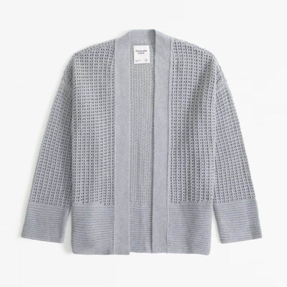 Abercrombie & Fitch || Mesh Stitch Non-closure Cardigan (M)